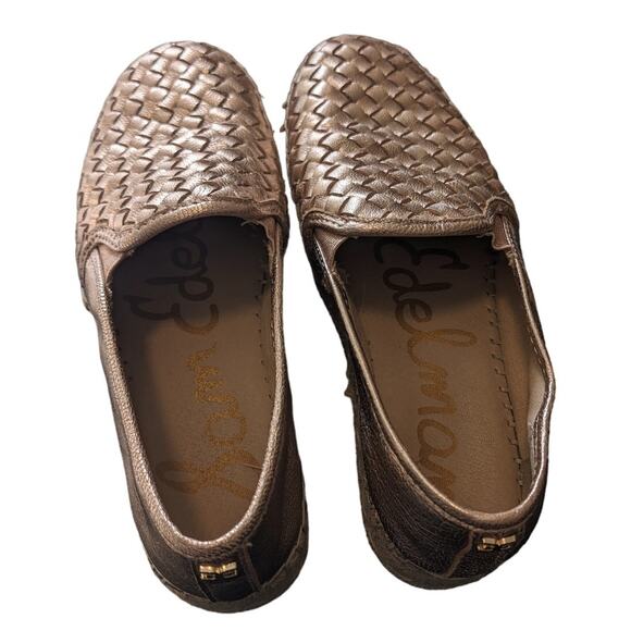 Sam Edelman Rose Gold Catherine Woven Platform Espadrilles 5 1/2 - Picture 5 of 11